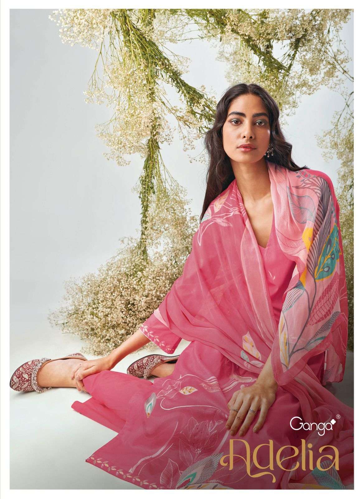 Adelia Buy Ganga Online Wholesaler Latest Collection Unstitched Salwar Suit